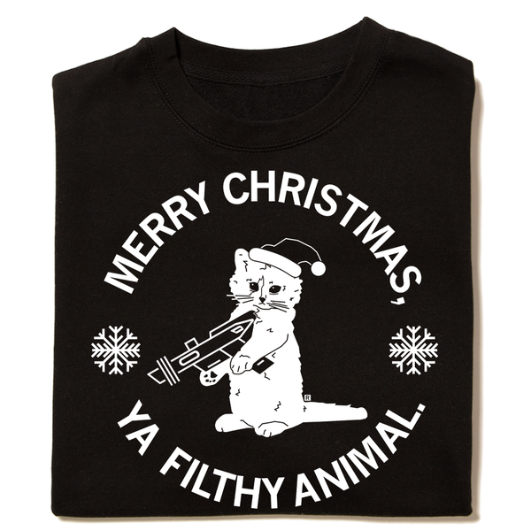 Merry Christmas Ya Filthy Animal Gary Crew Sweatshirt