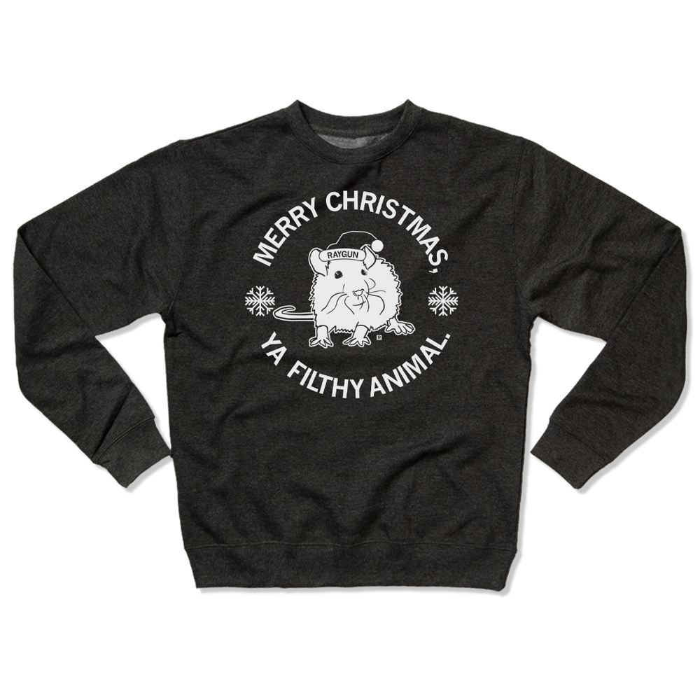 Merry Christmas Ya Filthy Animal Clark Crew Sweatshirt