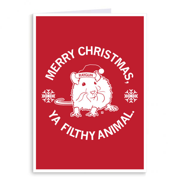 Merry Christmas Ya Filthy Animal Clark Greeting Card