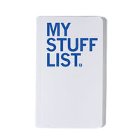 My Stuff List Notebook