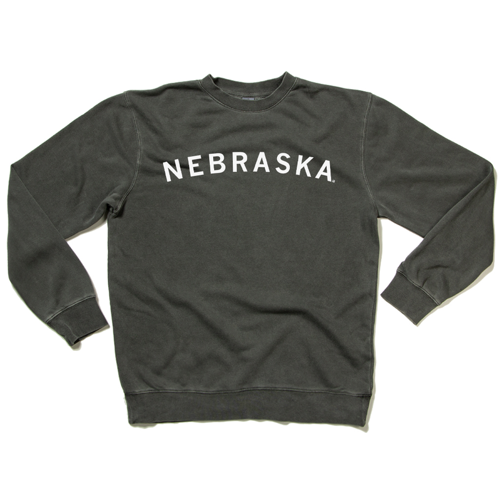 Nebraska Curved Logo Crew Sweatshirt