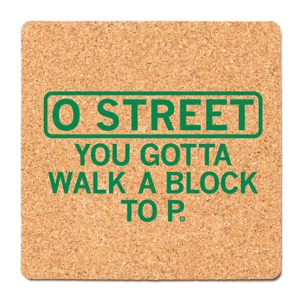 O Street Cork Coaster