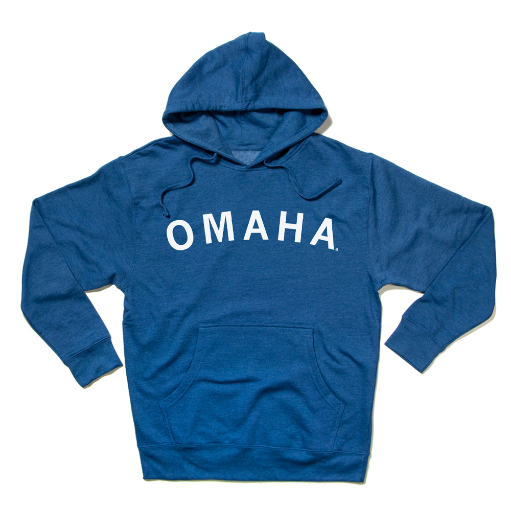 Omaha Curved Logo Pullover Hoodie