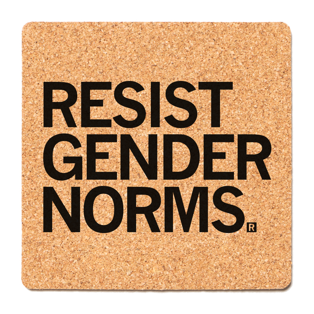 Resist Gender Norms Cork Coaster