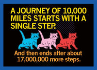 Starts With A Single Step Postcard