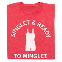 Singlet & Ready To Minglet Red & White