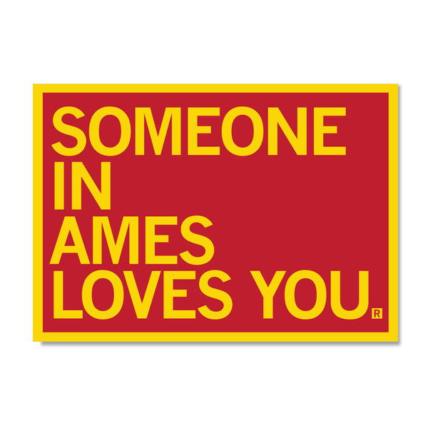 Someone Loves You Ames Postcard