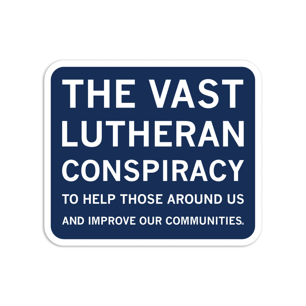 Vast Lutheran Conspiracy Sticker