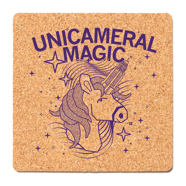 Unicameral Magic Cork Coaster