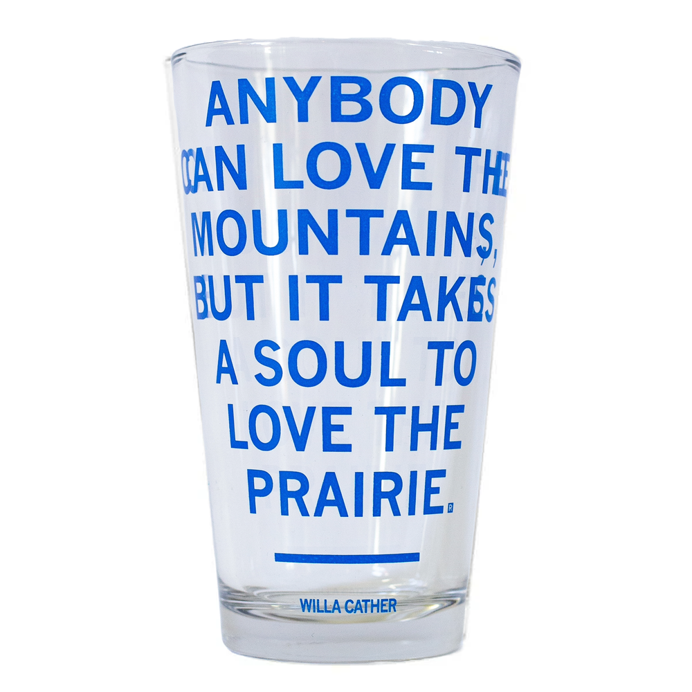 Willa Cather Quote Pint Glass