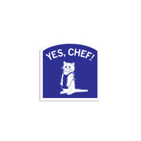 Yes, Chef Die-Cut Sticker