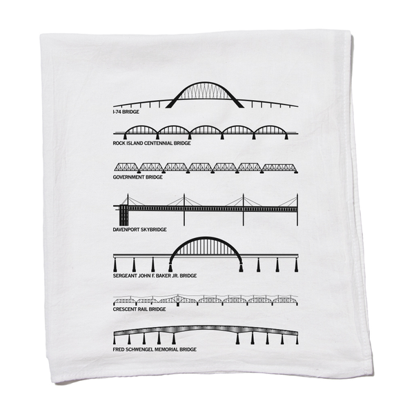 Bridges of The Quad Cities Kitchen Towel