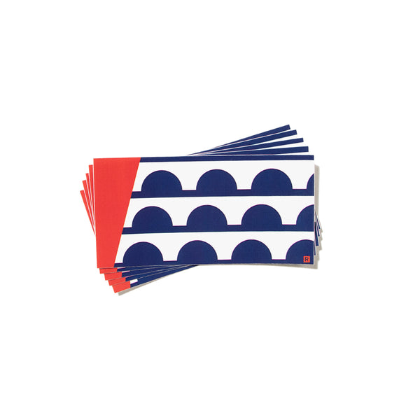 Des Moines Flag Mini Sticker