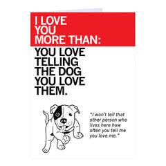 Los Angeles Dodgers Card i Love You More Than You Love 