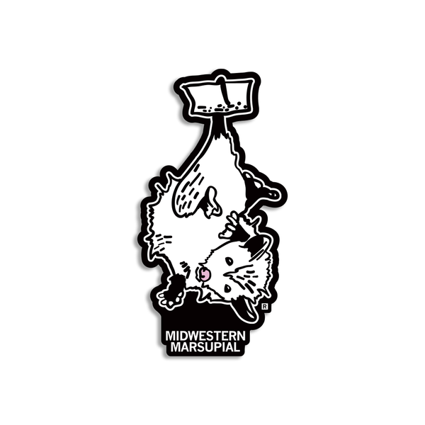 Midwestern Marsupials Opossum Die-Cut Sticker