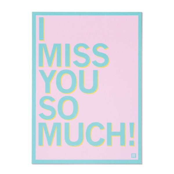 I Miss You So Much Postcard