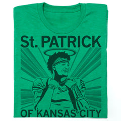 St. Patrick Of Kansas City Mahomes Restore of Humanity Saver of Chiefs  Great Smile shirt - Peanutstee