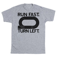 Run Fast Turn Left Black & Grey