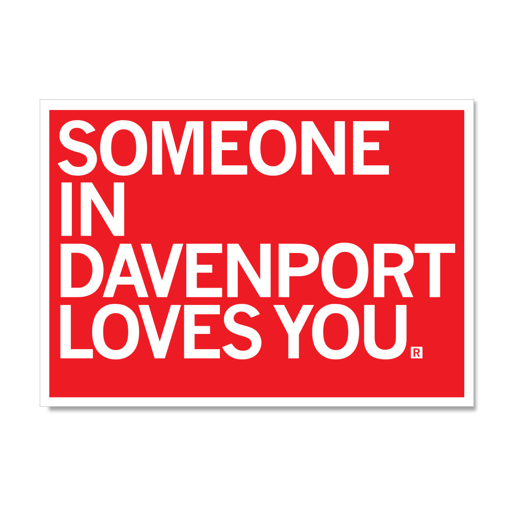 Someone Loves You Davenport Postcard