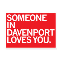 Someone Loves You Davenport Postcard