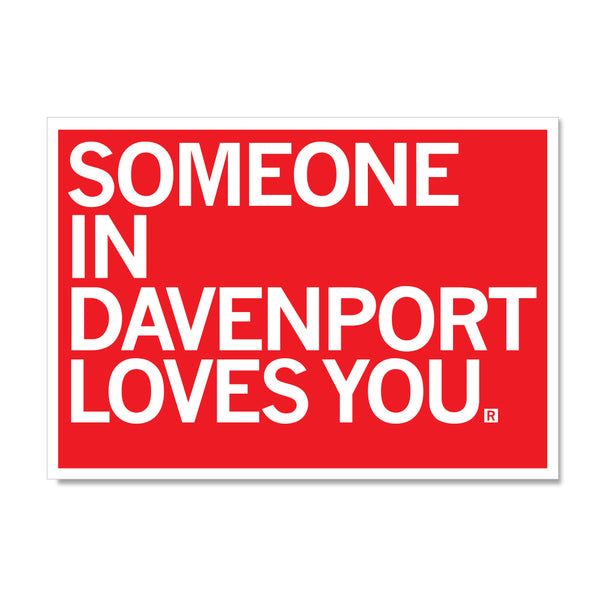 Someone Loves You Davenport Postcard