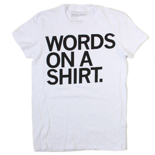 Words on a Shirt Raygun T-Shirt Snug womens