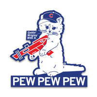 Gettin' Wrigley With It Pew Pew Pew Die-Cut Sticker