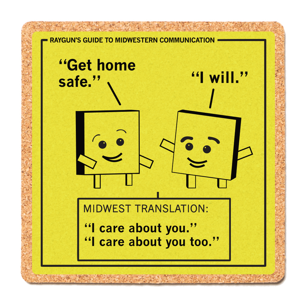 Midwestern Communication: Care About You Cork Coaster