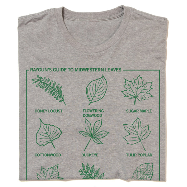 Midwestern Leaves Nature Environment Midwest Raygun T-Shirt Standard Snug Unisex