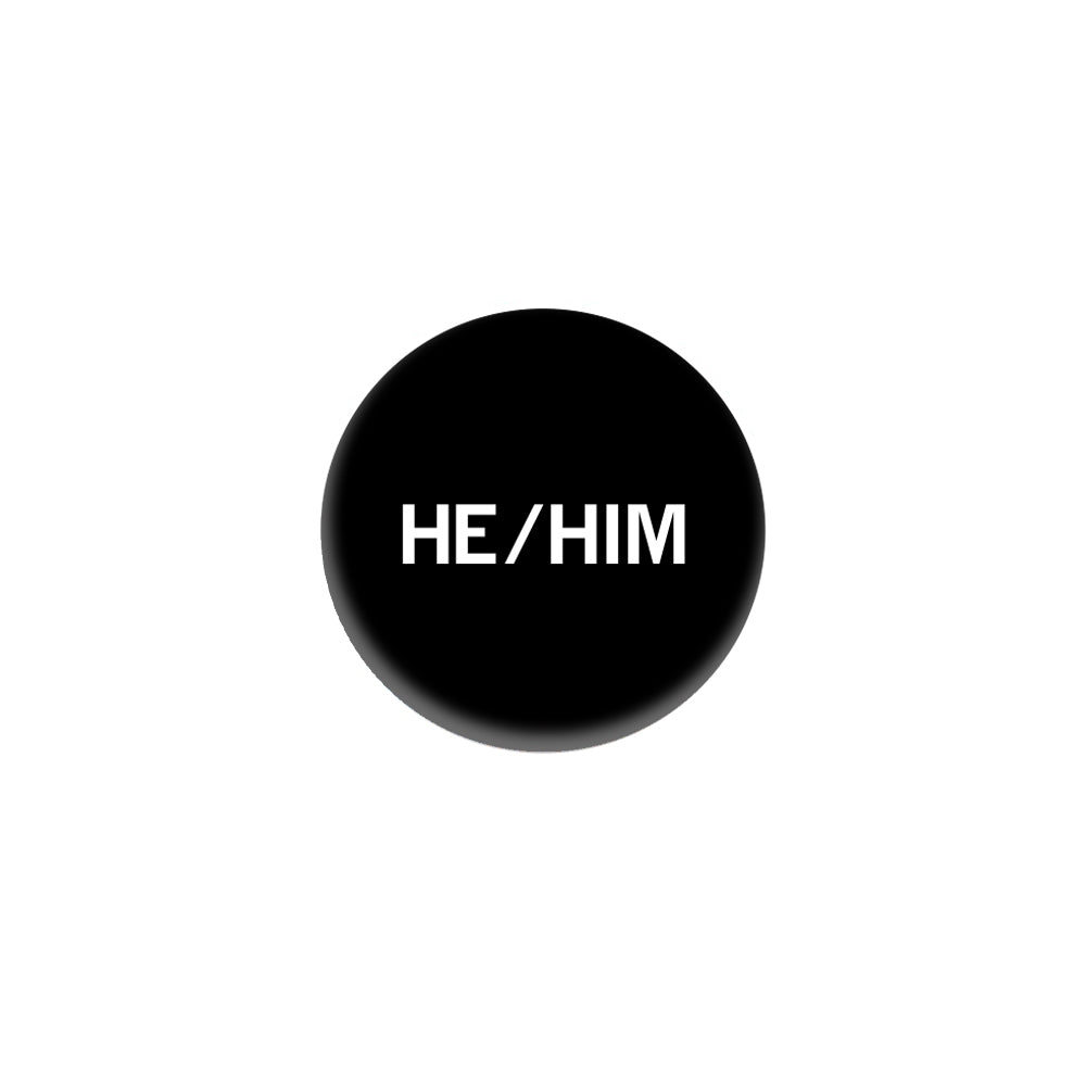 He/Him Pronoun 1" Button