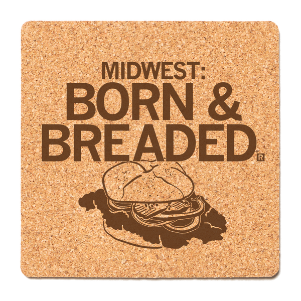 Midwest: Born & Raised Cork Coaster