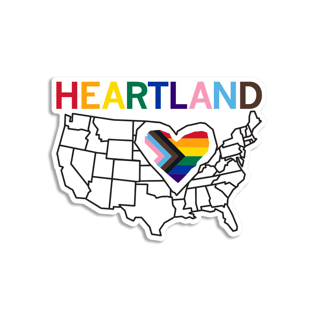 Progress KC Heart Pride Sticker